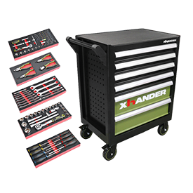 CARRO 6 CAJONES CON COMPOSICIÓN DE 97 HERRAMIENTAS CARRO 6 CAJONES CON COMPOSICIÓN DE 97 HERRAMIENTAS