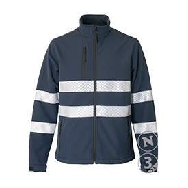 Anbor_Chaqueta softshell visibilidad realzada Yanik bandas segmentadas_70GA