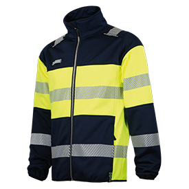 Worko_Sudadera alta visibilidad cremallera bandas segmentadas_70IA